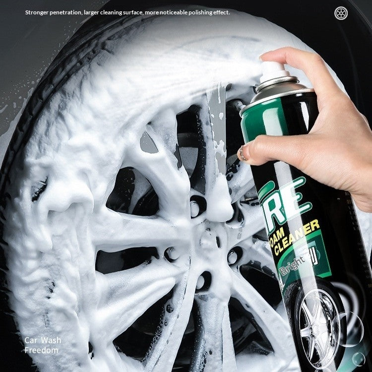 Tire Cleaner Foam Spray Car Motorcycle Tyre