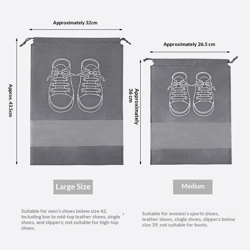 Non-woven Portable Travel Shoe Bag