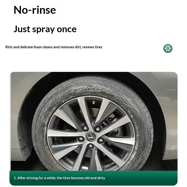 Tire Cleaner Foam Spray Car Motorcycle Tyre