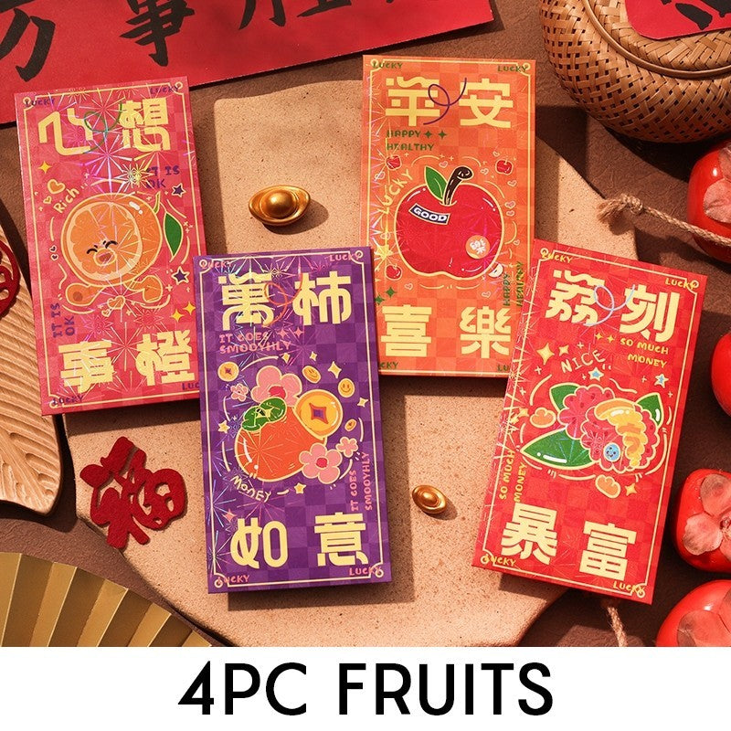 Cute CNY Ang Bao Red Packet Modern Design Money Envelope