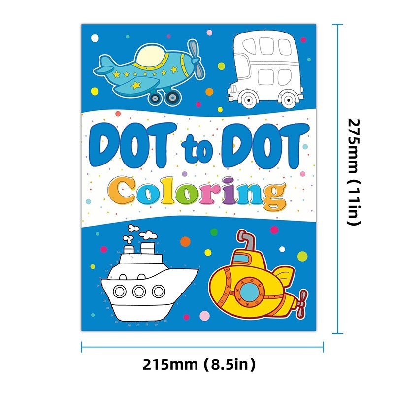 Dot To Dot Coloring Book