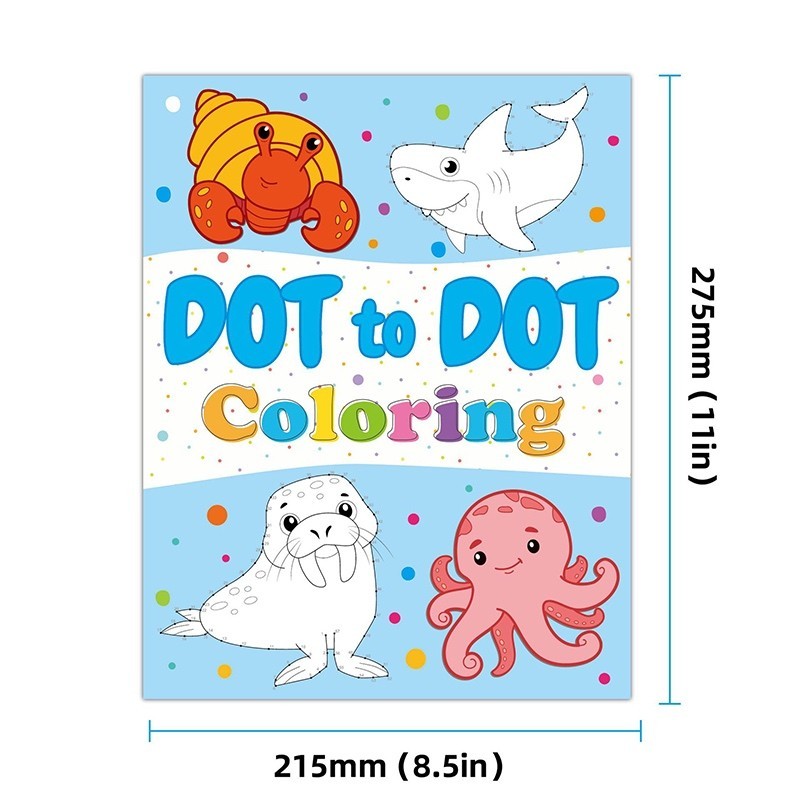 Dot To Dot Coloring Book