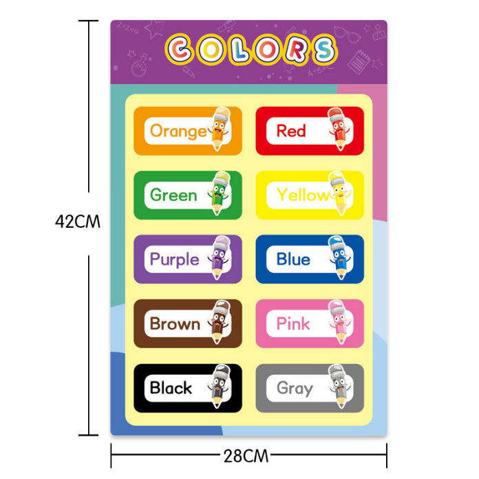 18pc Preschool Learning Children A3 Posters