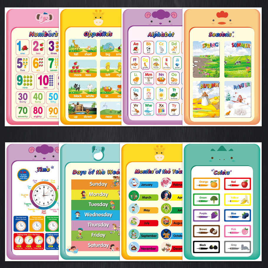18pc Preschool Learning Children A3 Posters