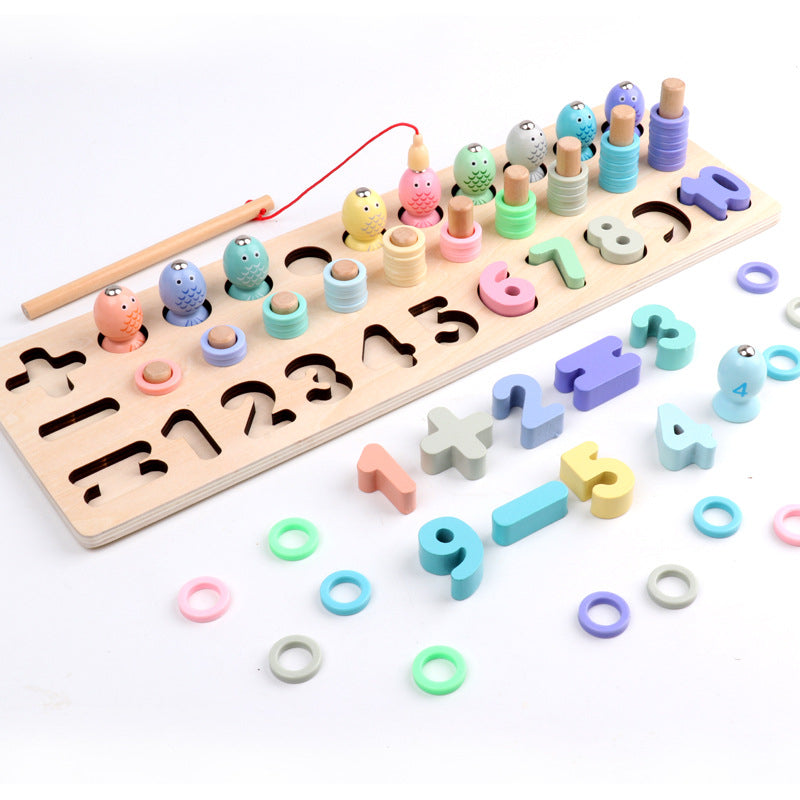 Pastel Fishing Numbers Puzzle