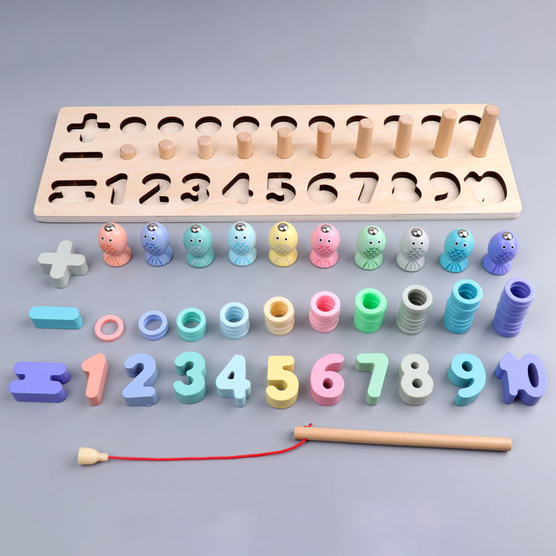 Pastel Fishing Numbers Puzzle