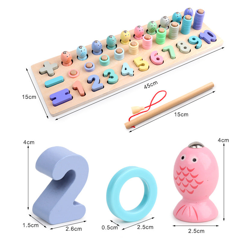 Pastel Fishing Numbers Puzzle