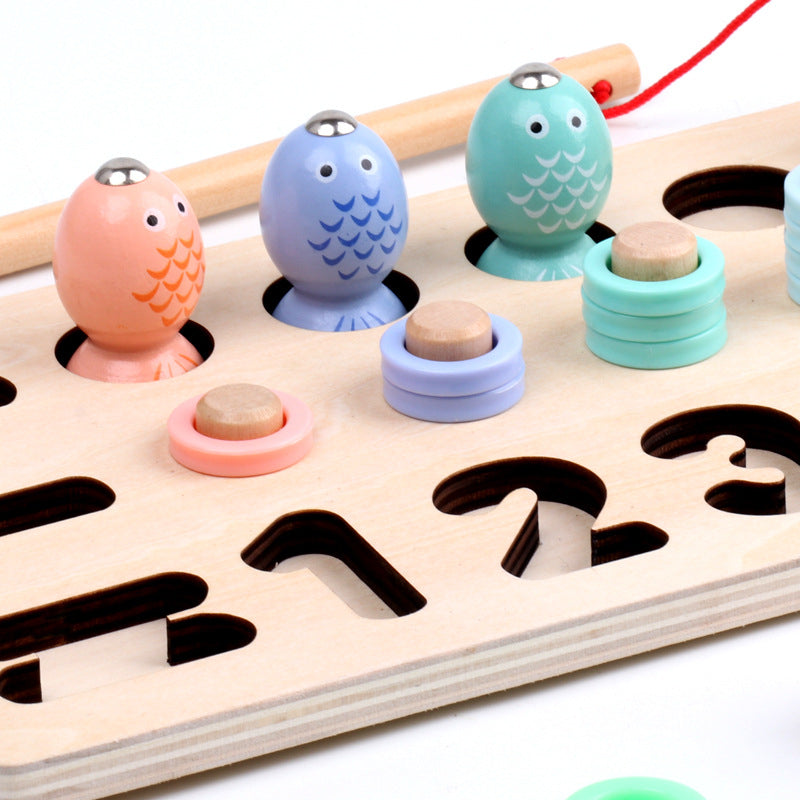 Pastel Fishing Numbers Puzzle