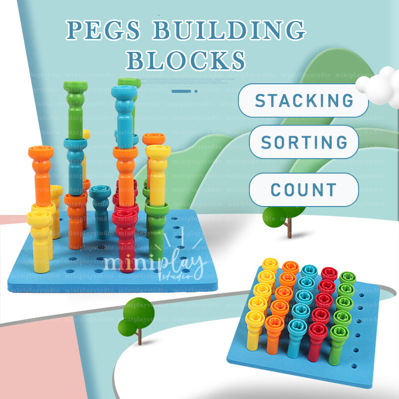 Pegs Building Blocks