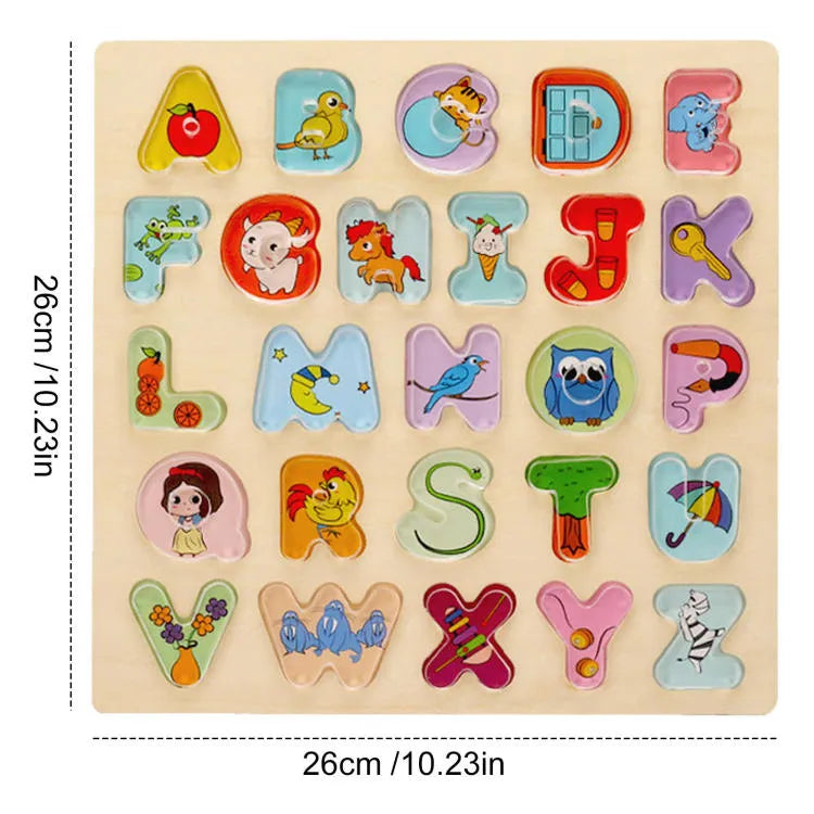 Acrylic Alphabet Puzzle