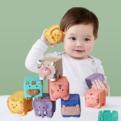 6pc Cute Animals Blocks