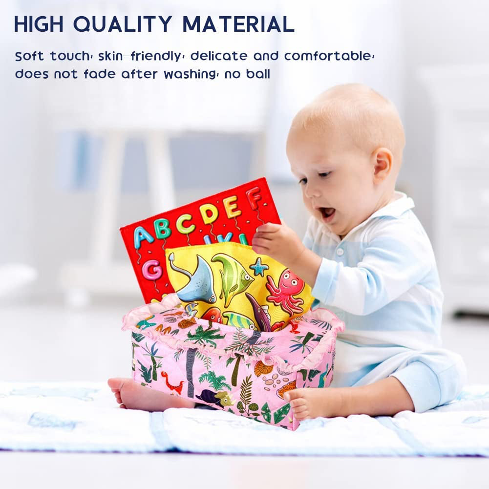 Scarf Tissue Box 7-Jungle Dinosaur