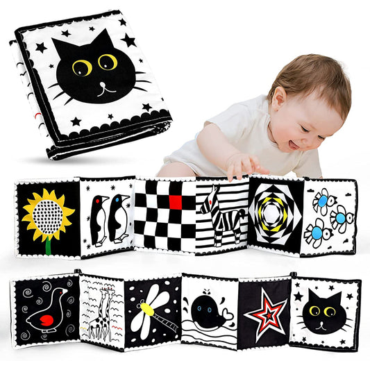 High Contrast Baby Sensory Soft Cloth Books