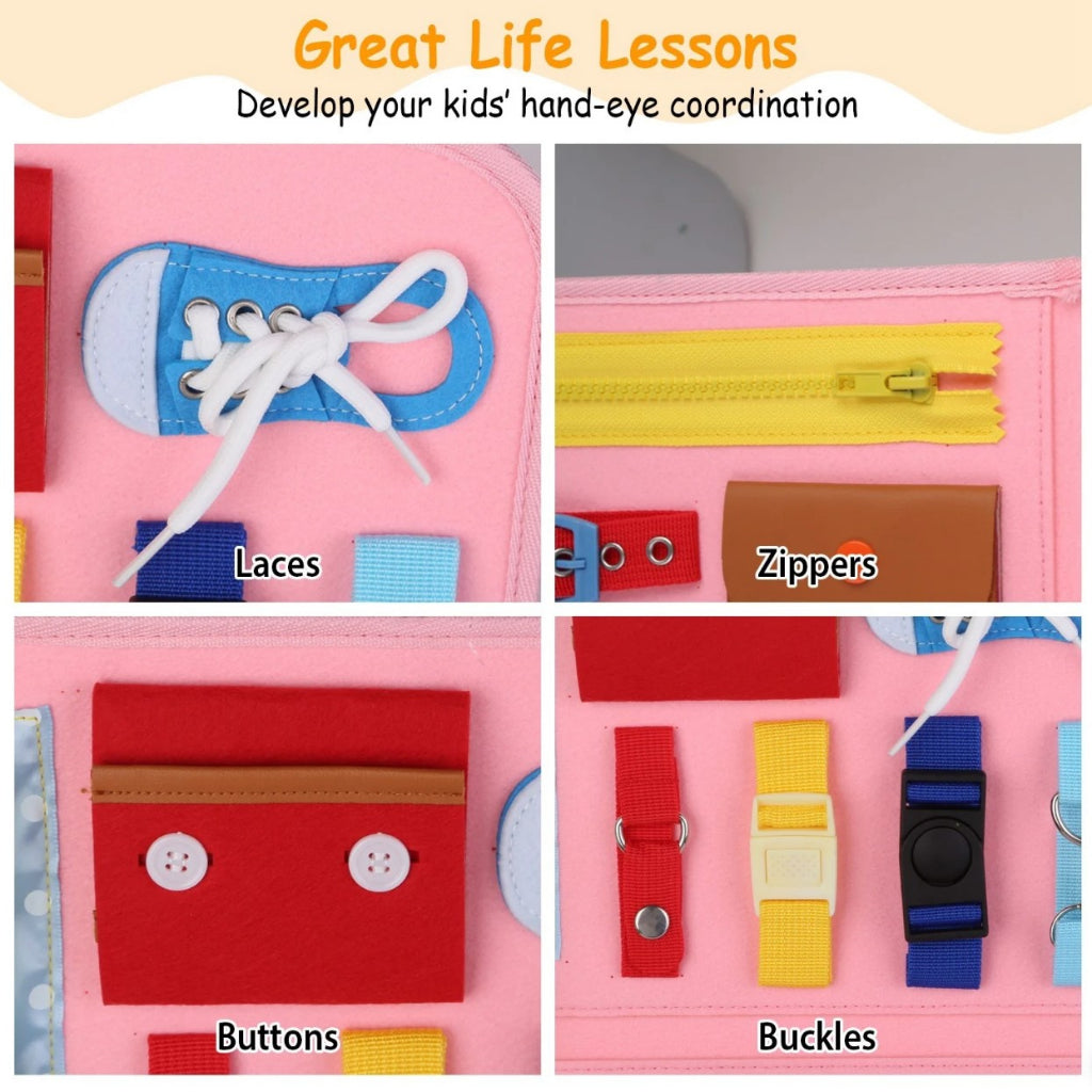 Pink Felt Busy Book