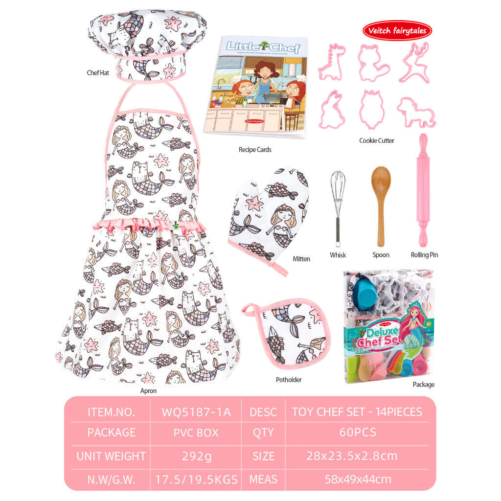 14pc Pink Mermaid