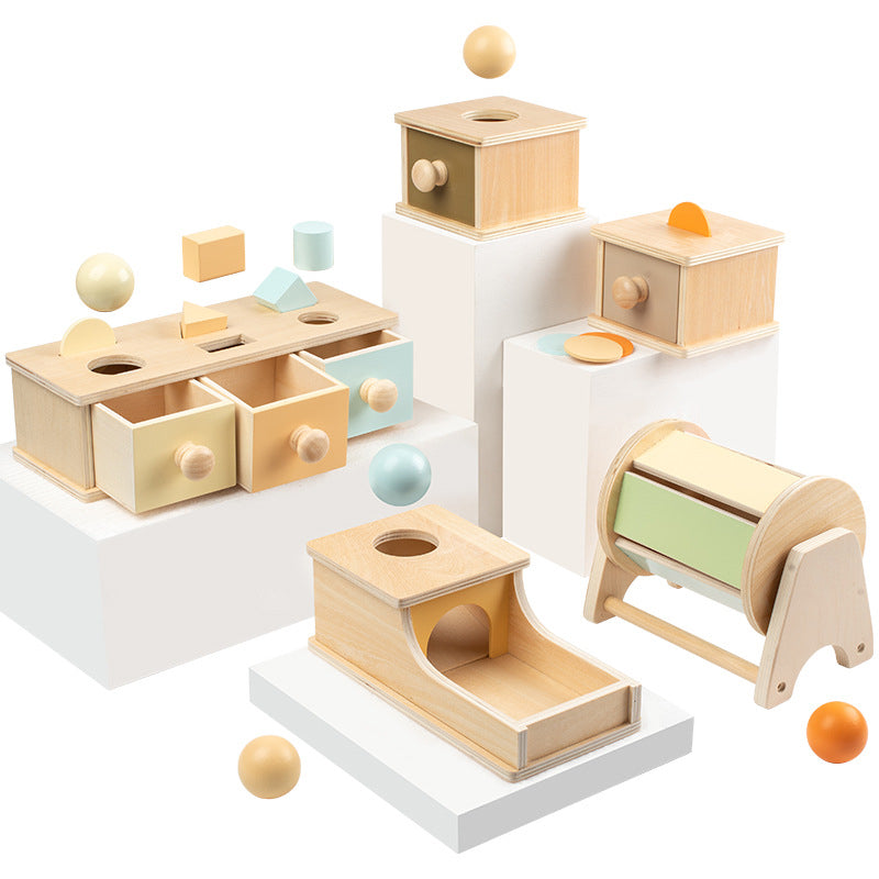 Montessori Coin Ball Drop Drawers