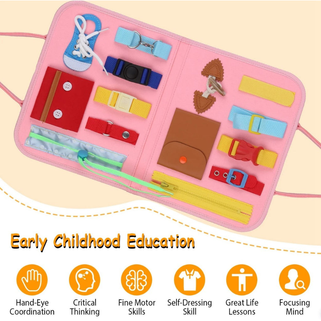 Pink Felt Busy Book