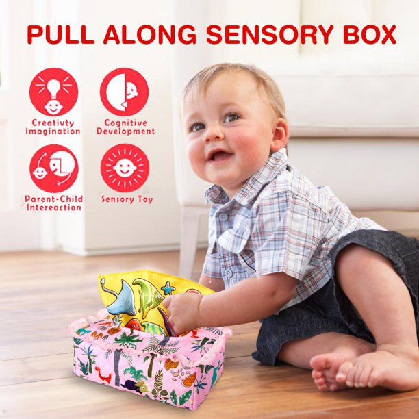 Scarf Tissue Box 3-Pink 123