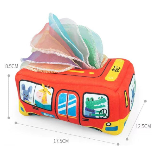 Sensory Scarf Tissue Box Blue Zoo