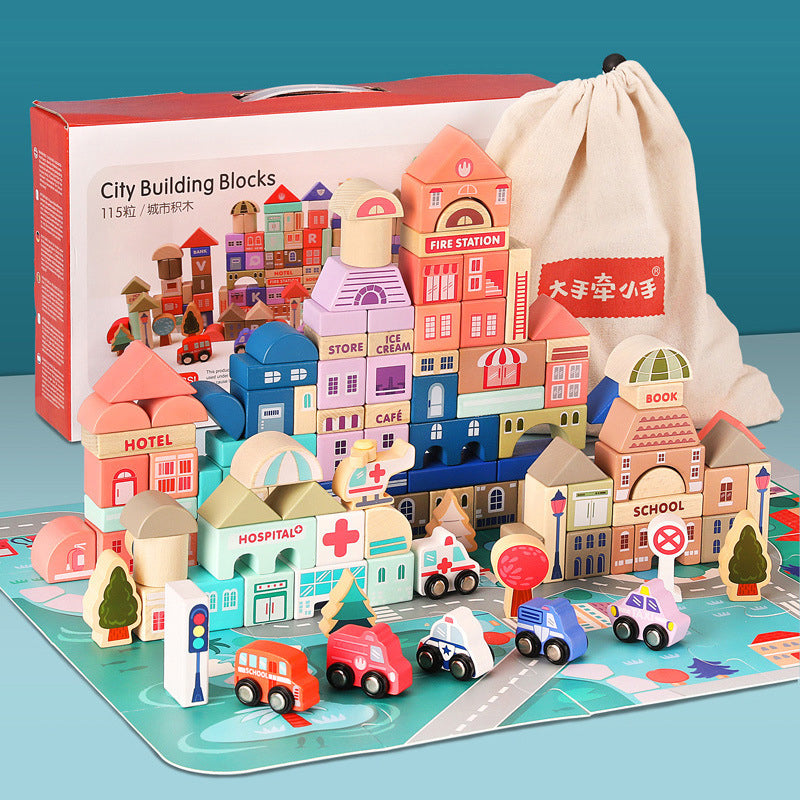115pc City Building Blocks