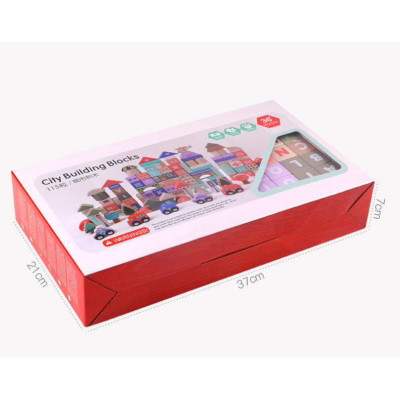 115pc City Building Blocks