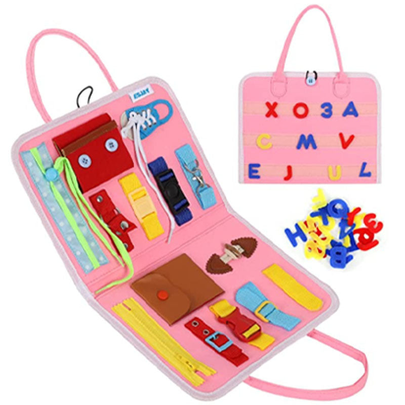 Pink Felt Busy Book