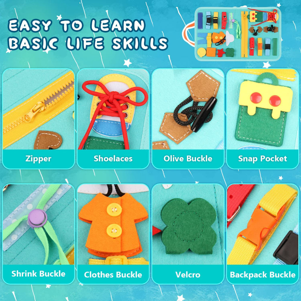 Green Felt Busy Book