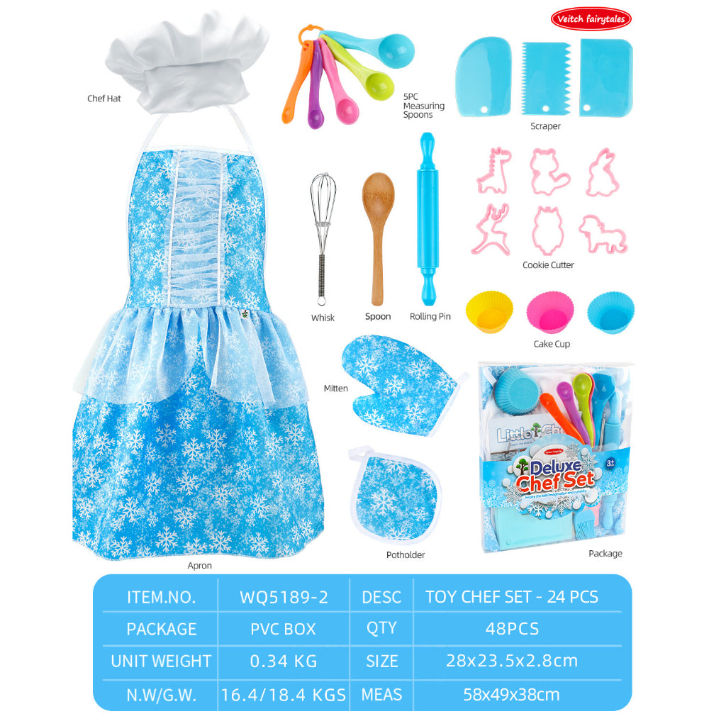 24pc Blue Elsa