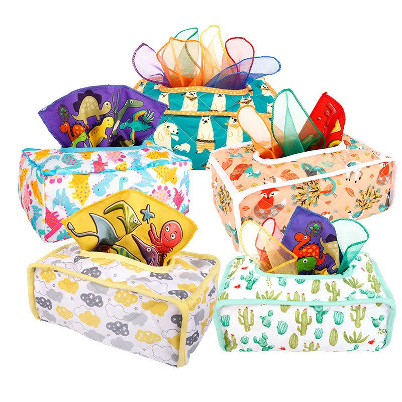 Scarf Tissue Box 7-Jungle Dinosaur