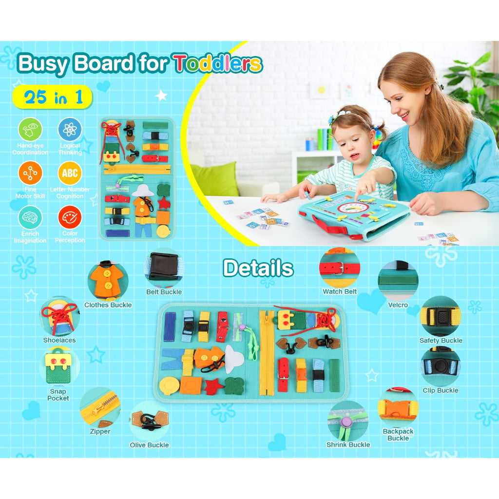 Green Felt Busy Book
