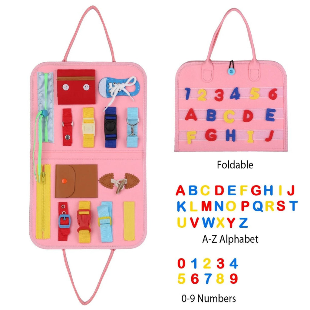 Pink Felt Busy Book