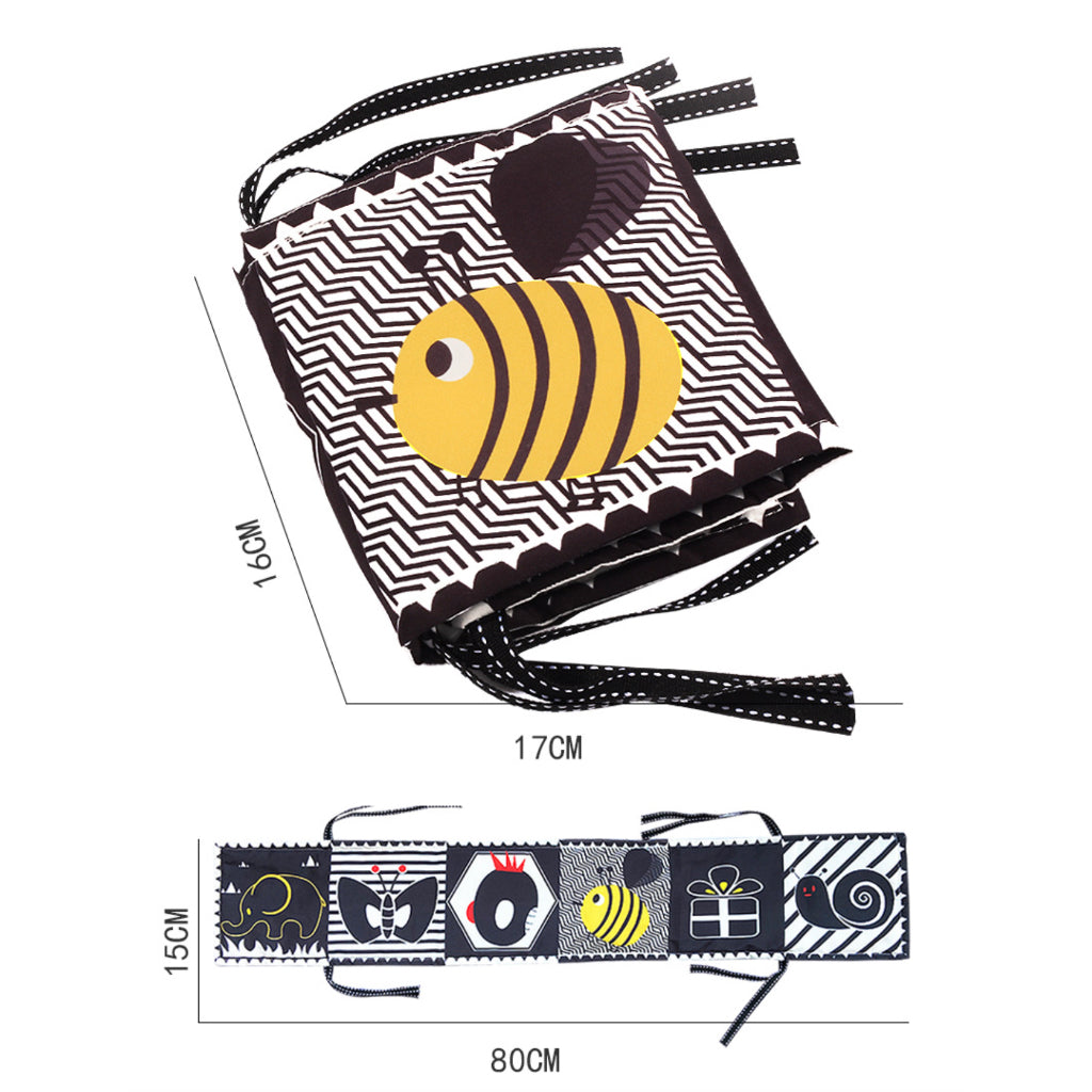 High Contrast Baby Sensory Soft Cloth Books
