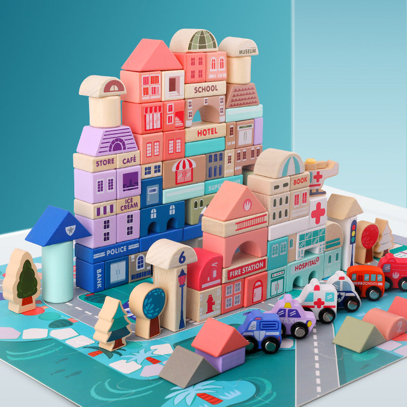 115pc City Building Blocks
