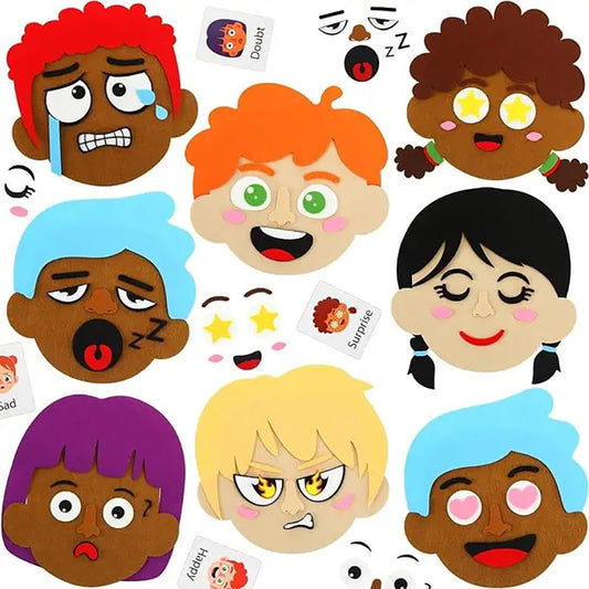 Changing Faces Felt Puzzle