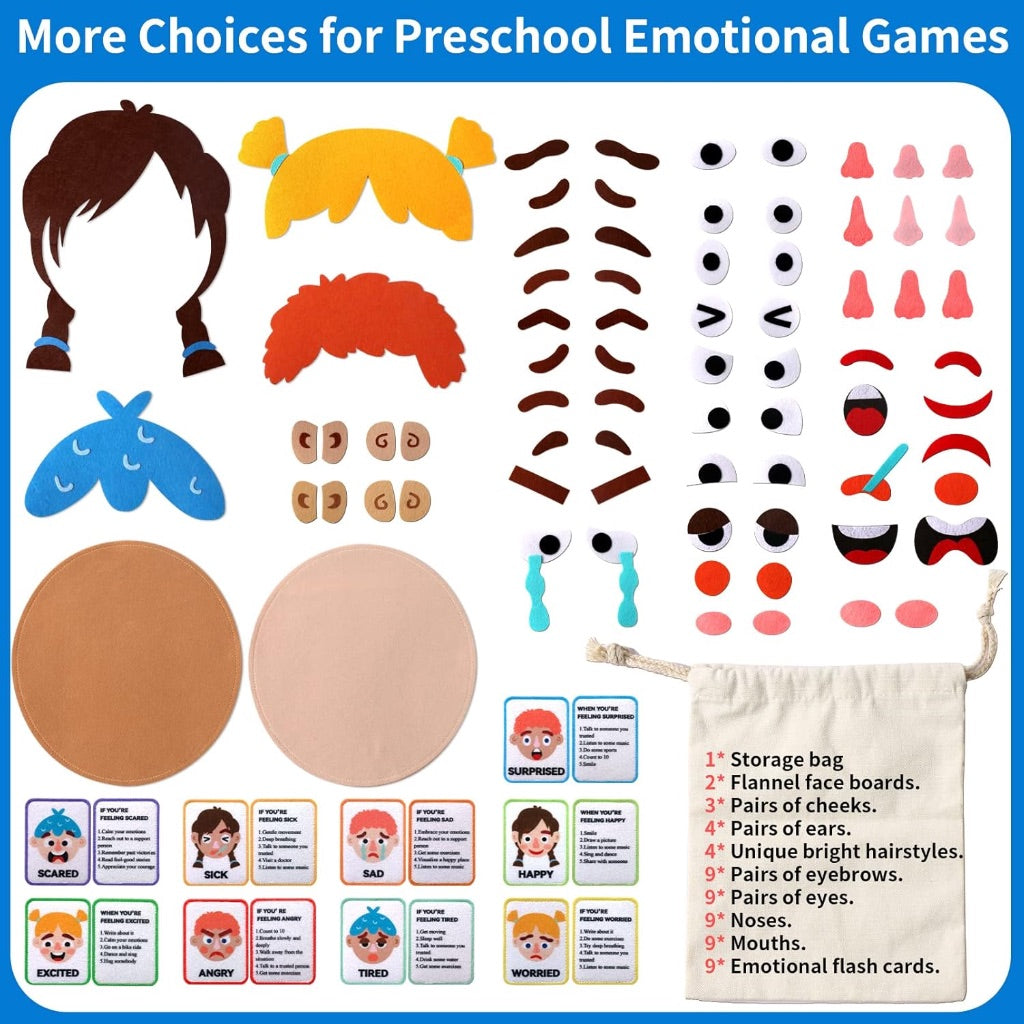 Family Emotion Felt Puzzle
