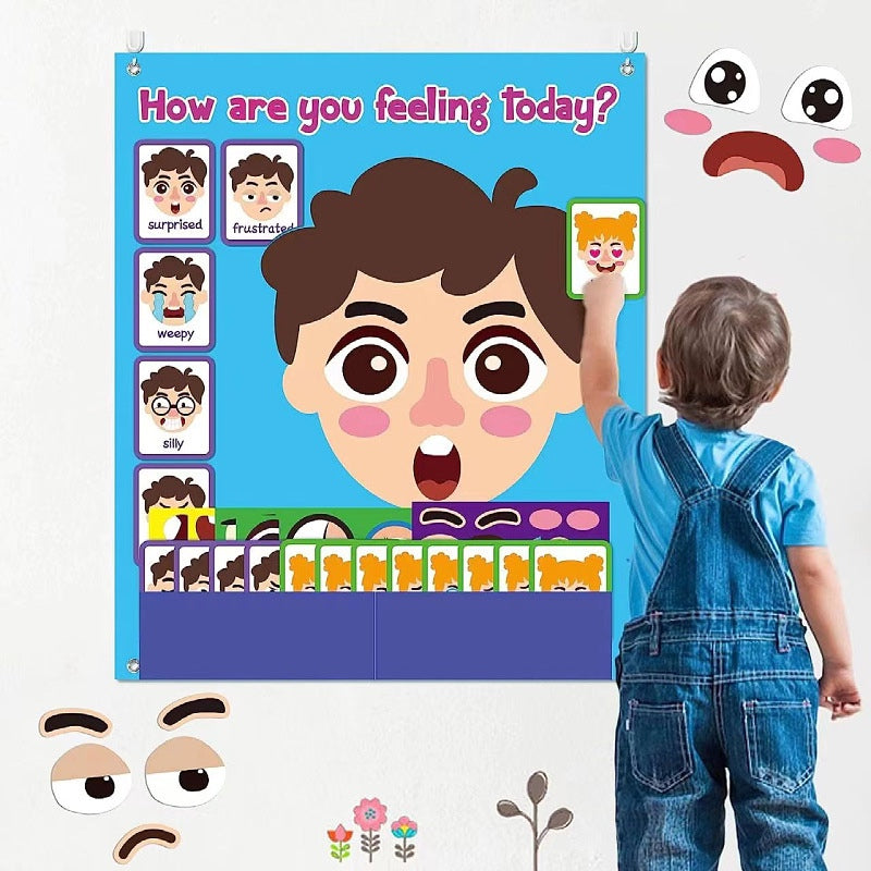 How are you feeling today? Felt Puzzle