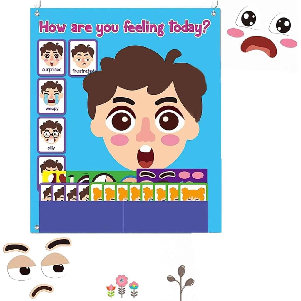 How are you feeling today? Felt Puzzle