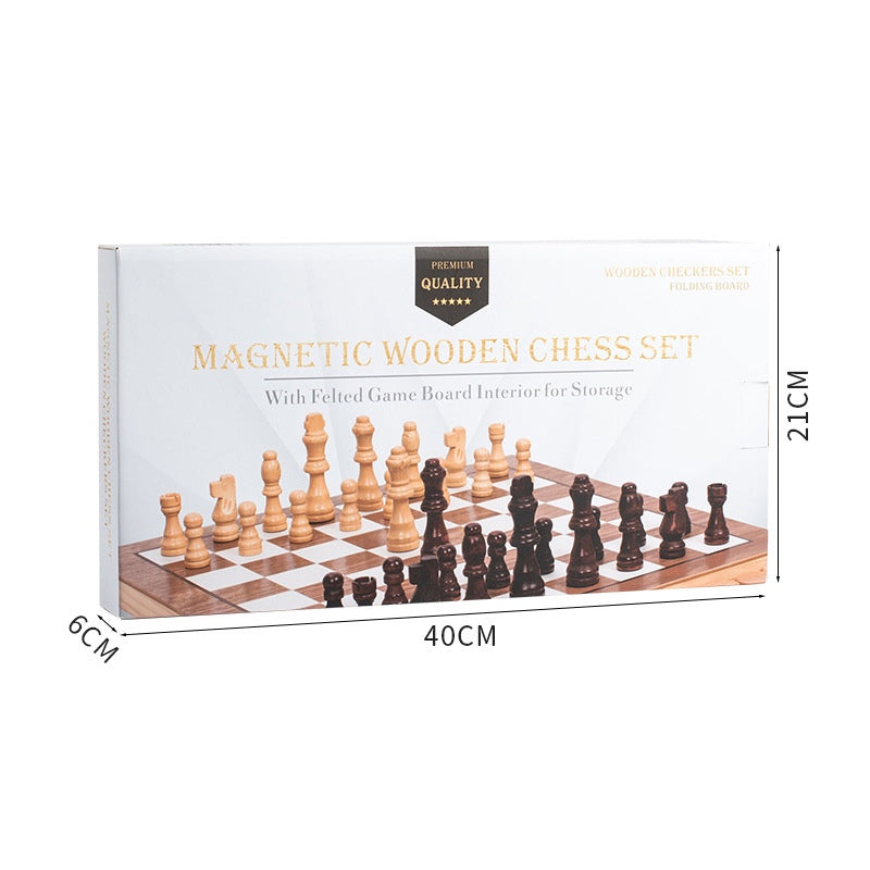 Premium 2in1 Magnetic Chess Checkers