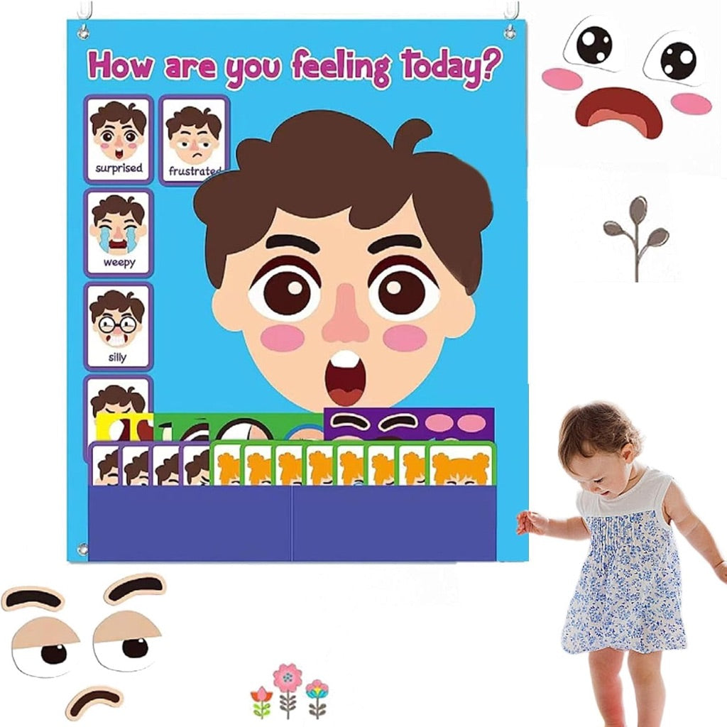 How are you feeling today? Felt Puzzle