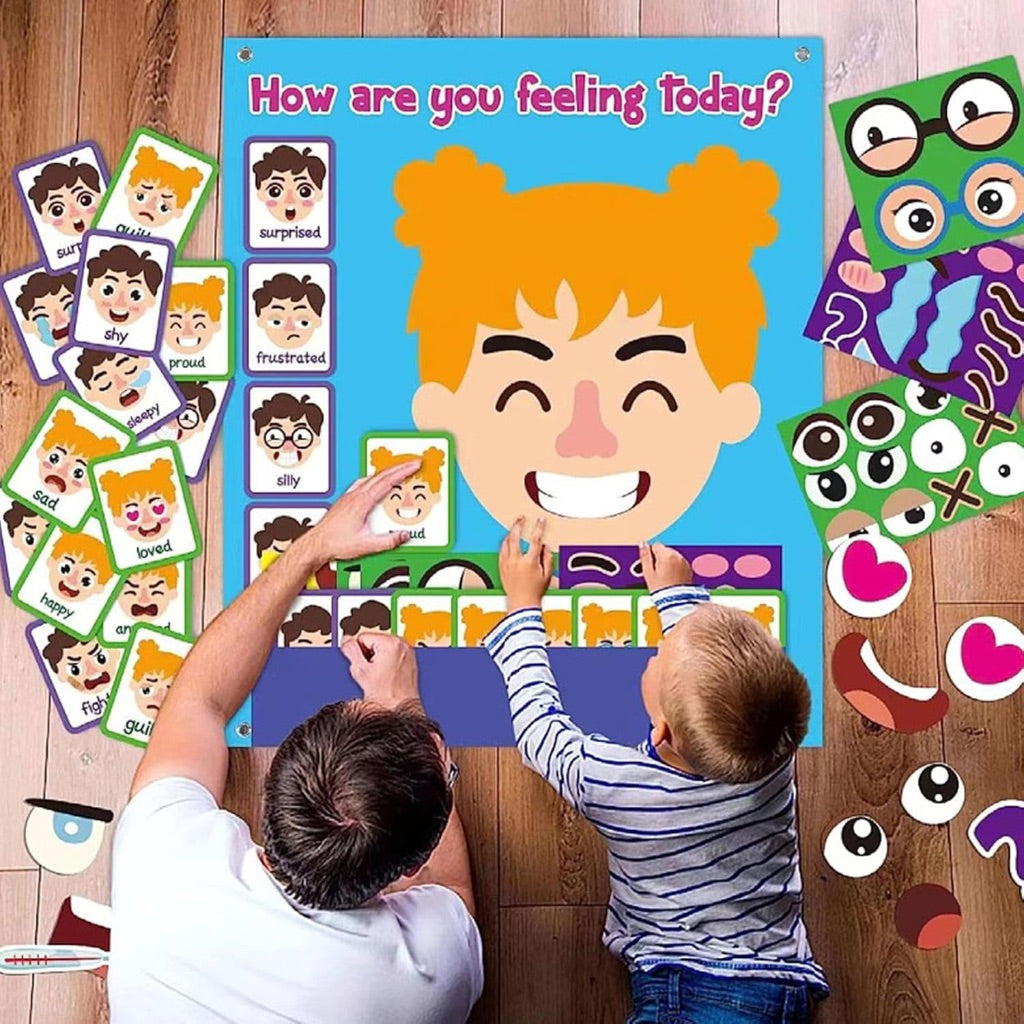 How are you feeling today? Felt Puzzle