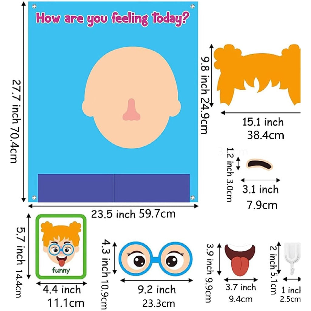 How are you feeling today? Felt Puzzle