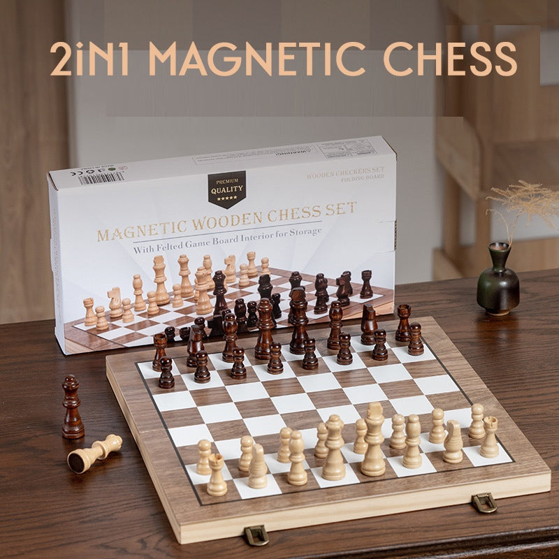 Premium 2in1 Magnetic Chess Checkers