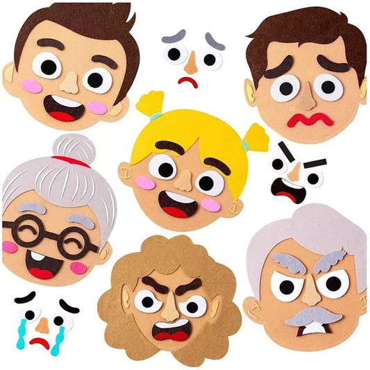 Family Emotion Felt Puzzle