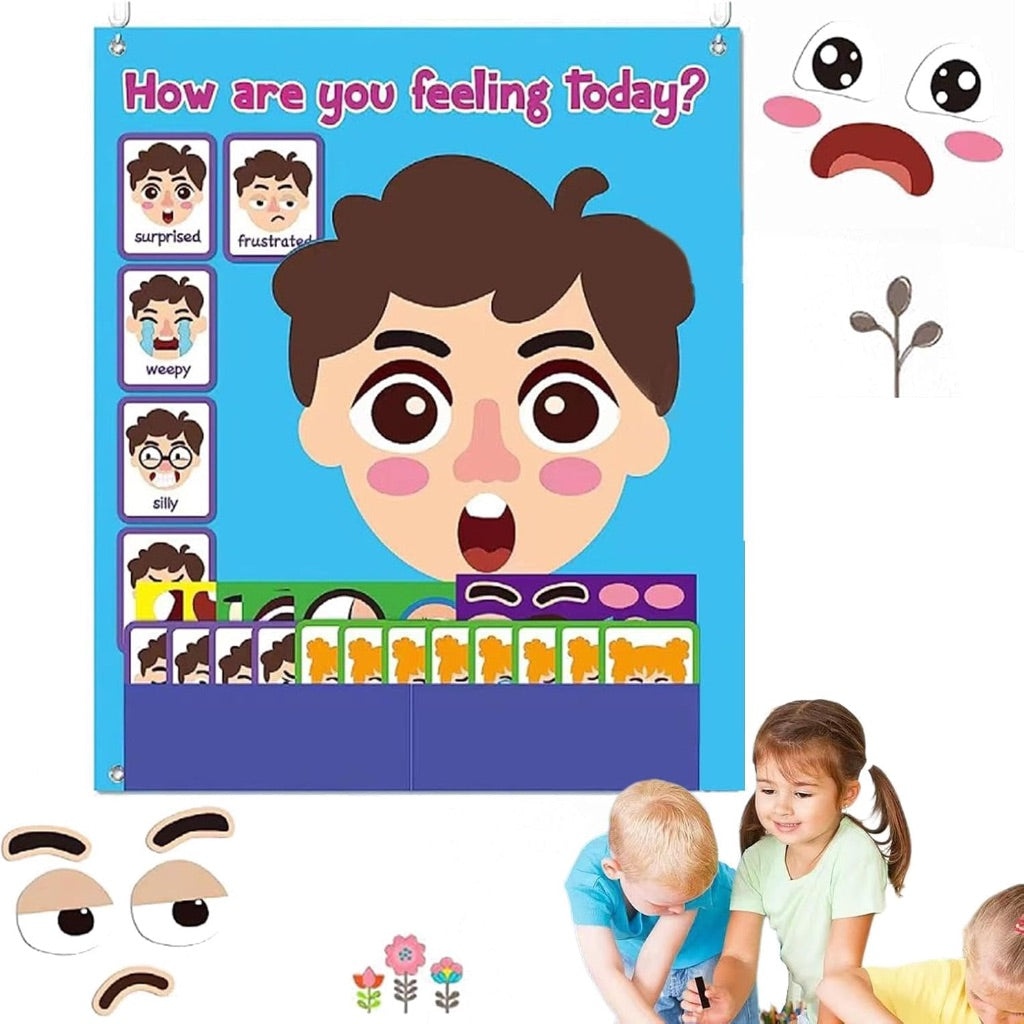 How are you feeling today? Felt Puzzle