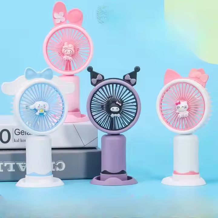 Sanrio Portable Mini Fans USB Rechargeable