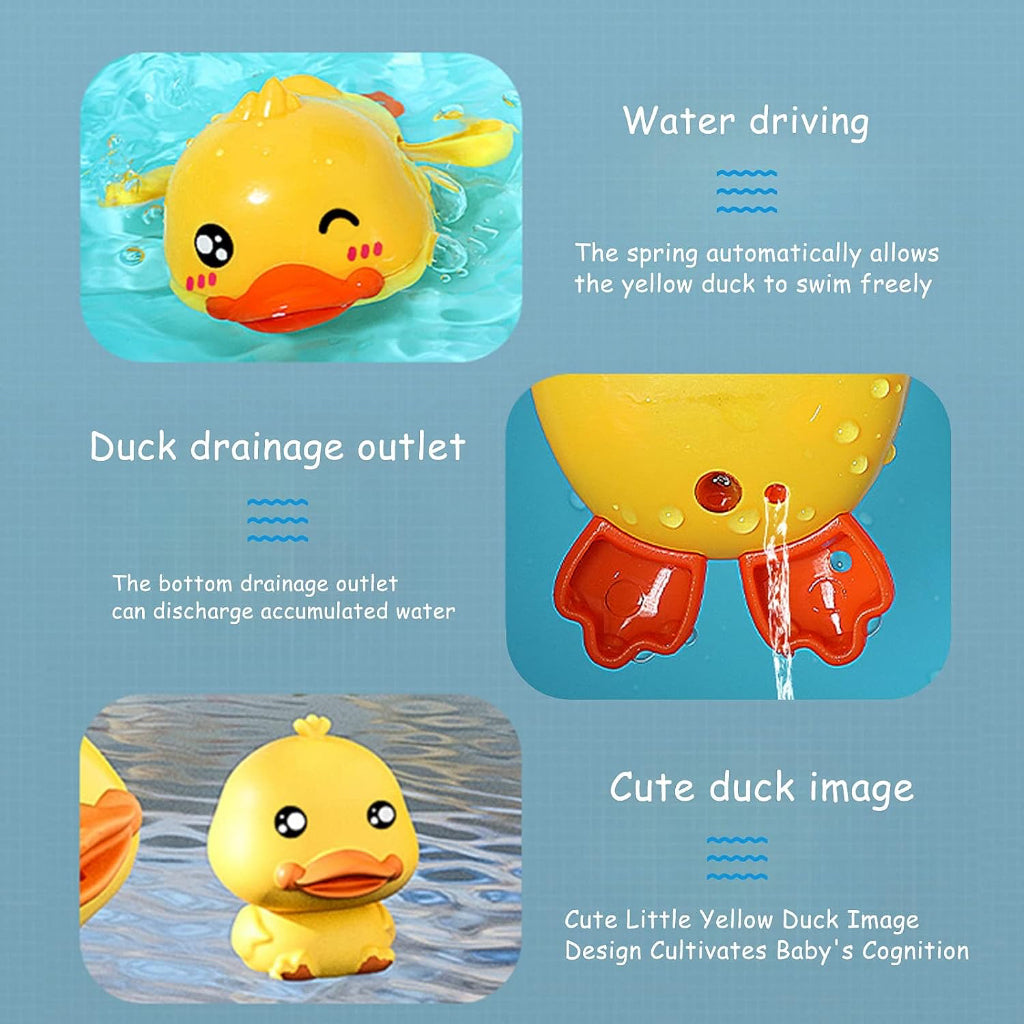 8pc Yellow Duck Bath Toy