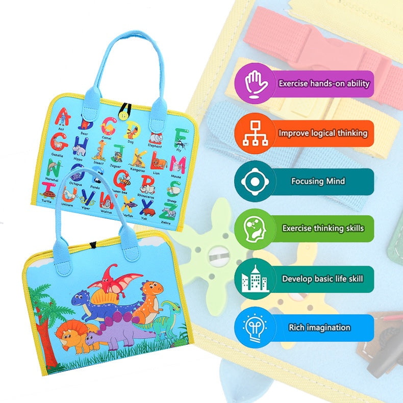 Cyan Felt Busy Book
