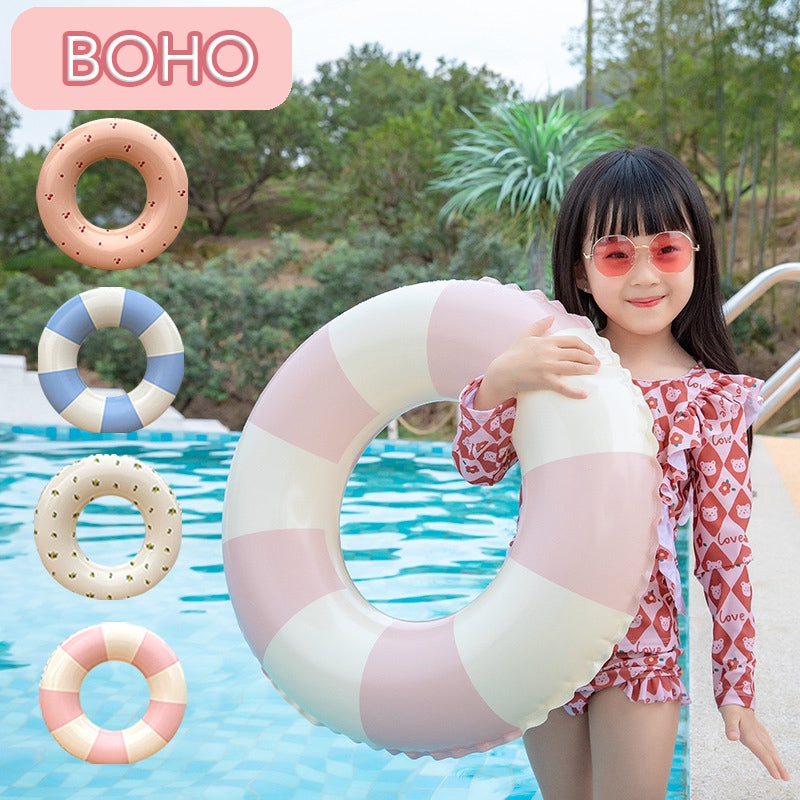 Swim Ring Stripe Blue 16cm