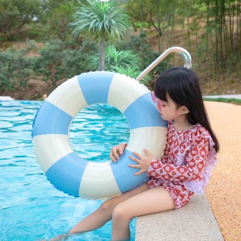 Swim Ring Stripe Yellow 16cm