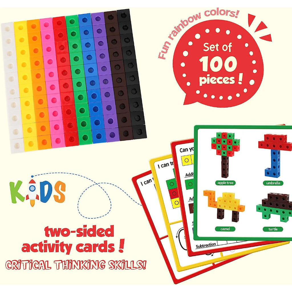 117pc Dinosaur Math Cubes